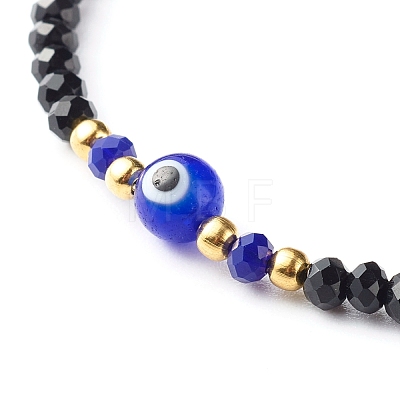 Adjustable Nylon Thread Braided Bead Bracelet BJEW-JB06441-02-1