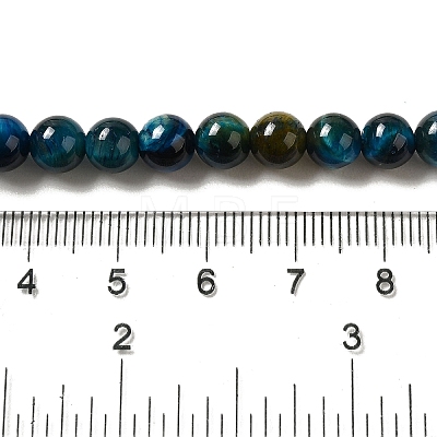 Grade AB+ Dyed Natural Tiger Eye Beads Strands X-G-G102-A02-02-1