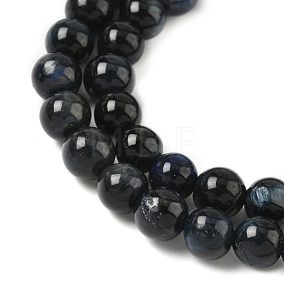 Grade B Natural Tiger Eye Beads Strands G-F591-18-6mm-03-1