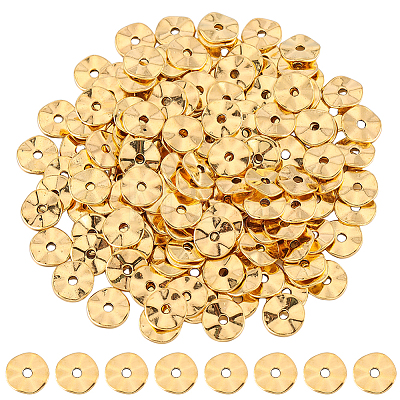 200Pcs Tibetan Style Alloy Wavy Spacer Beads FIND-SC0008-89-1