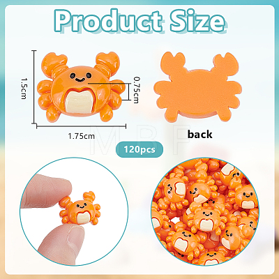 Resin Cabochons RESI-WH0026-147-1