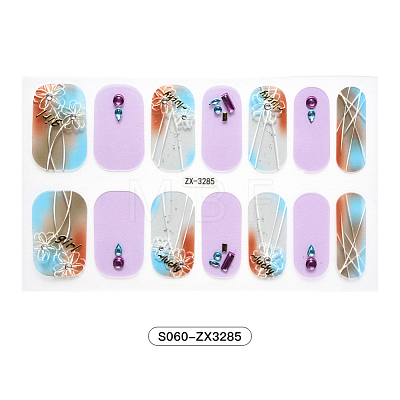 Full Cover Nombre Nail Stickers MRMJ-S060-ZX3285-1