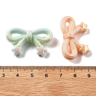 UV Plating Opaque Acrylic Beads PACR-Q005-08-1
