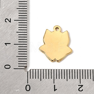 304 Stainless Steel Enamel Pendant Rhinestone Settings SA-CBA8660-05G-1