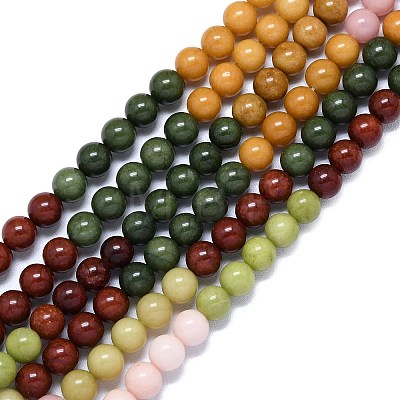 Natural Malaysia Jade Beads Strands G-B165-C07-8mm-1