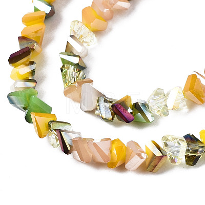 Electroplate Glass Beads Strands EGLA-N002-09-06D-1