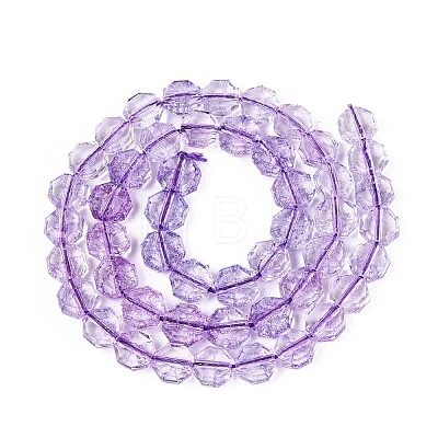 Transparent Crackle Glass Beads Strands LS-GLAA-Q108-03A-06-1