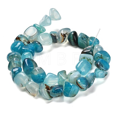 Natural Dragon Veins Agate Beads Strands G-NH0018-B03-01-1