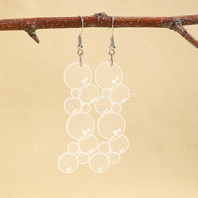 Bubble Acrylic Dangle Earrings FS-WG02476-01-1