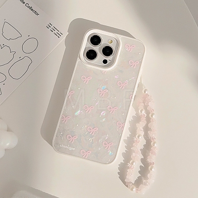 3D Flower Bowknot TPU Plastic Mobile Phone Cover PW-WGEE7EB-06-1