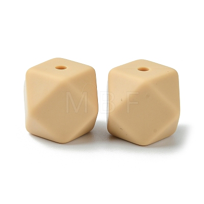 Round/Polygon Food Grade Silicone Focal Beads SIL-F003-06B-1