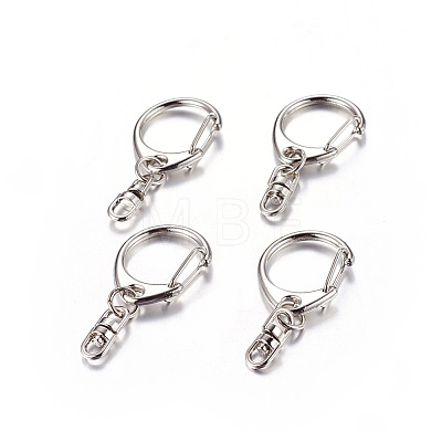 Zinc Alloy Keychain Clasp Findings LS-E546-1-1-1