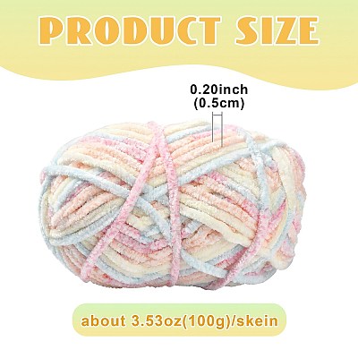 Soft Crocheting Polyester Yarn YCOR-FZC0001-01B-1