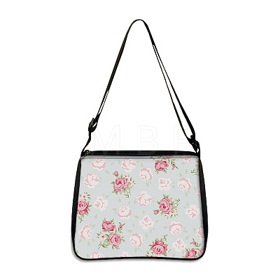 Flower Printed Polyester Shoulder Bags PW-WG4B978-06-1