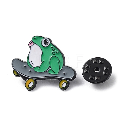 Cartoon Magic Frog Enamel Pins JEWB-H019-02EB-04-1