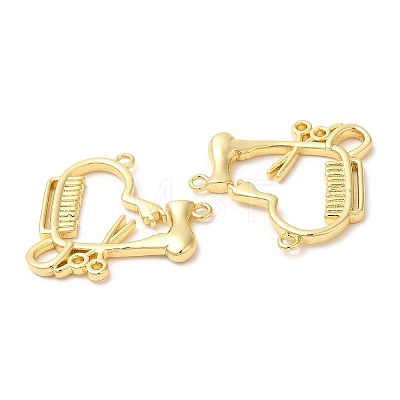 Rack Plating Brass Pendants KK-Q775-22G-1