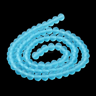 Transparent Glass Beads Strands EGLA-A044-T6mm-MD08-1