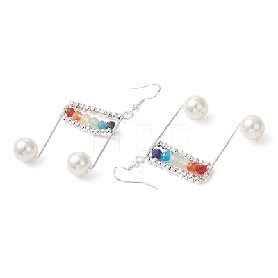 Brass Dangle Earrings EJEW-TA00803-1