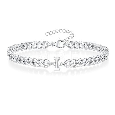 Letter 304 Stainless Steel Link Bracelets FS-WG7830E-33-1