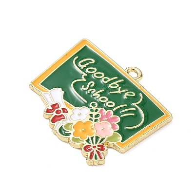 Alloy with Enamel Pendants AL-CBAE84A-02C-01-1