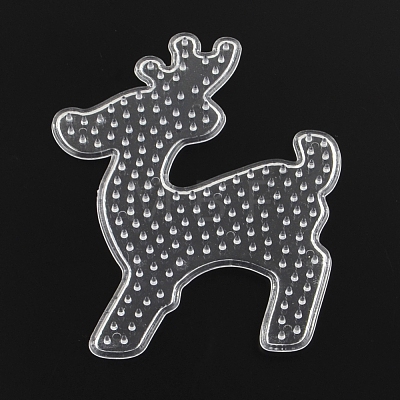 Christmas Reindeer/Stag ABC Plastic Pegboards used for 5x5mm DIY Fuse Beads X-DIY-Q009-25-1