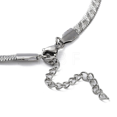 304 Stainless Steel Herringbone Chain Necklaces NJEW-P282-04P-1
