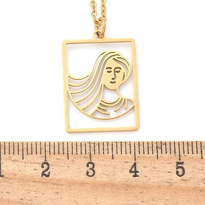 304 Stainless Steel Necklace LS-NJEW-D330-01G-06-1