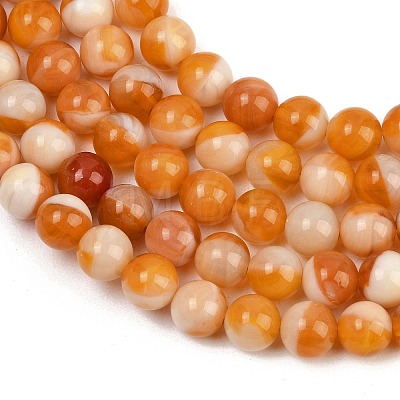 Handmade Lampwork Beads Strand LAMP-B056-8mm-13-1