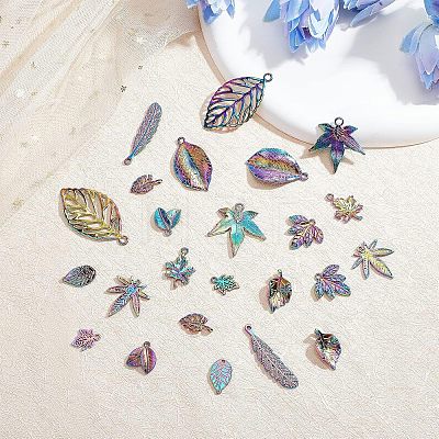 SUPERFINDINGS 24Pcs 12 Style Alloy Pendants FIND-FH0004-36-1