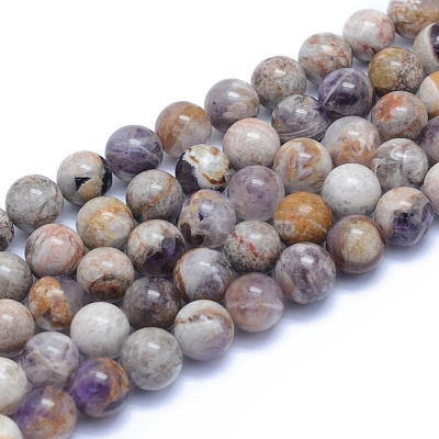 Natural Chevron Amethyst Beads Strands G-L552H-06B-1