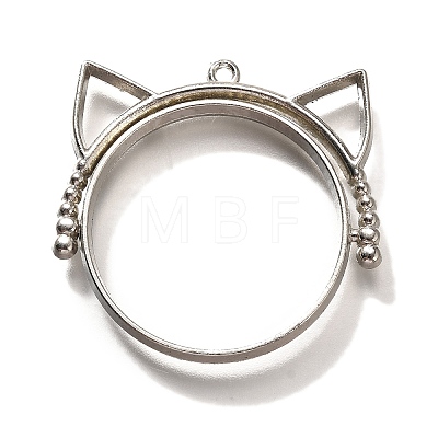 Alloy Open Back Bezel Pendants PALLOY-I223-06P-1