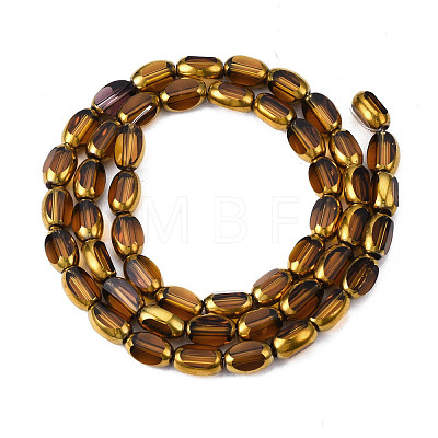 Electroplate Glass Beads Strands EGLA-N008-015C-1
