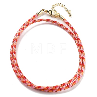 Polyester Cord Braided Bracelet Makings MAK-L043-03G-29-1