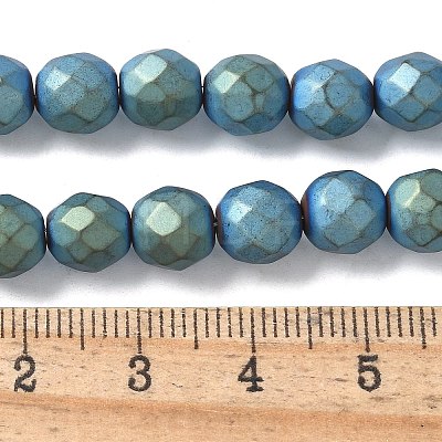 Electroplated Synthetic Non-magnetic Hematite Beads Strands G-S382-01H-1