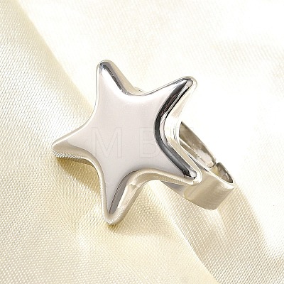 304 Stainless Steel Adjustable Finger Ring RJEW-H244-04P-1