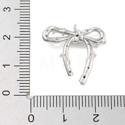 Brass Pave Clear Cubic Zirconia Pendants KK-Z061-11P-1