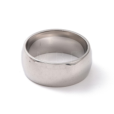 201 Stainless Steel Plain Band Ring for Women RJEW-I089-42P-1