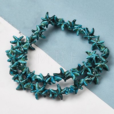 Synthetic Turquoise Dyed Beads Strands G-P507-04A-1