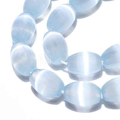 Dyed Natural Selenite Beads Strands G-T138-233D-1