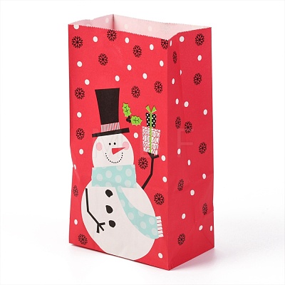 Christmas Theme Kraft Paper Bags CARB-H030-B05-1