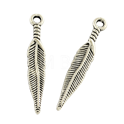 Tibetan Style Alloy Pendants TIBEP-A56-AS-RS-1