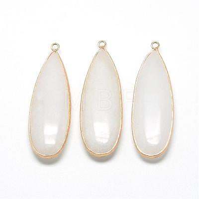 Natural White Jade Big Pendants G-Q502-04-1