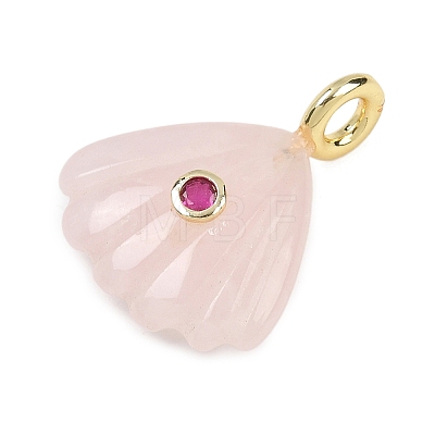 Natural Rose Quartz Carved Pendants G-G330-02G-06-1