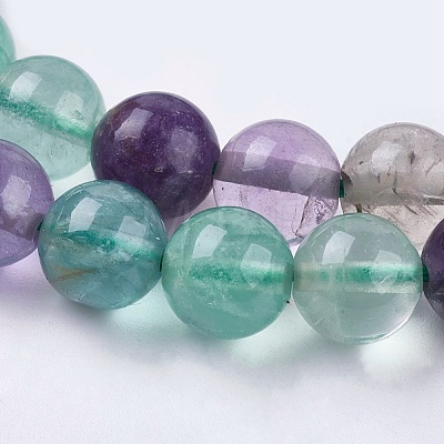 Natural Fluorite Beads Strands G-E468-F01-4mm-1