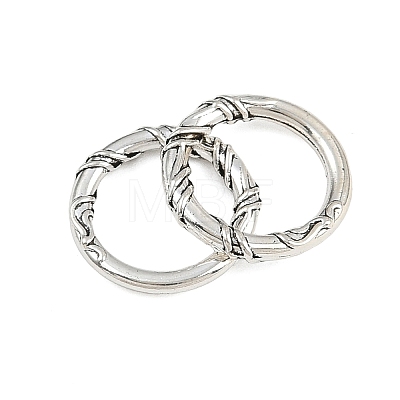 Tibetan Style Alloy Linking Rings TIBE-B003-06AS-1