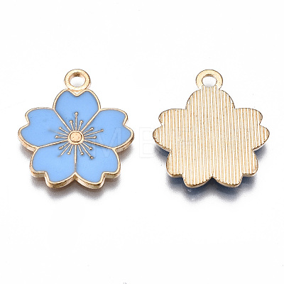 Alloy Enamel Pendants X-ENAM-S121-115E-1