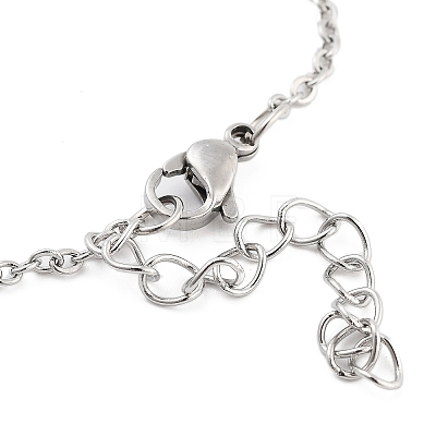Non-Tarnish Stainless Steel Cable Chain Link Bracelets for Women Men STAS-Z061-01P-06-1