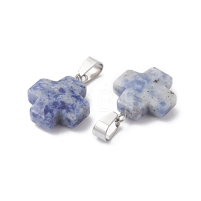 Natural  & Synthetic Mixed Gemstone Pendants G-K359-02P-M-1