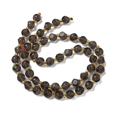 Natural Ice Obsidian Beads Strands G-K387-A09-01-1