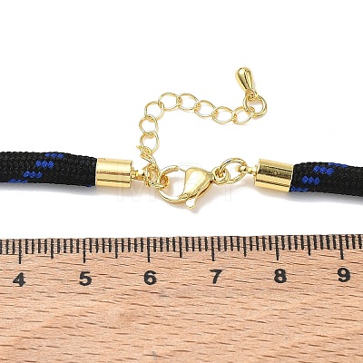 Ployester Core-Wrapped Round Cord Necklace Making KK-CBACFA2-03G-19-1